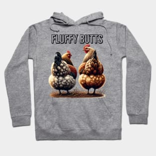 Fluffy Butts (This graphic will be on the back of your garment) Hoodie